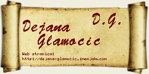 Dejana Glamočić vizit kartica